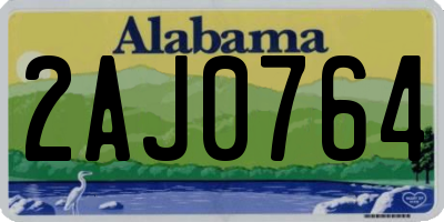 AL license plate 2AJ0764