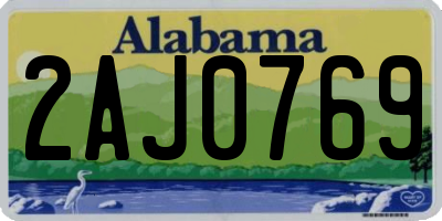 AL license plate 2AJ0769