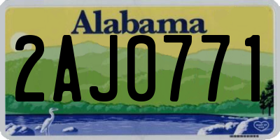 AL license plate 2AJ0771