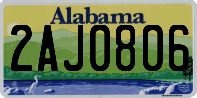 AL license plate 2AJ0806