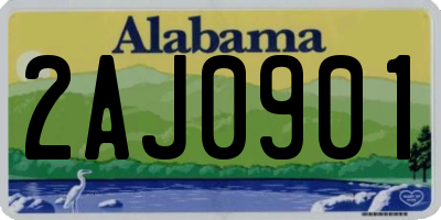 AL license plate 2AJ0901