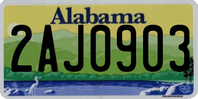 AL license plate 2AJ0903