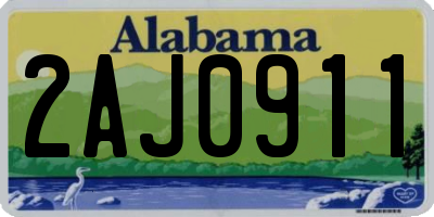 AL license plate 2AJ0911