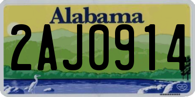 AL license plate 2AJ0914