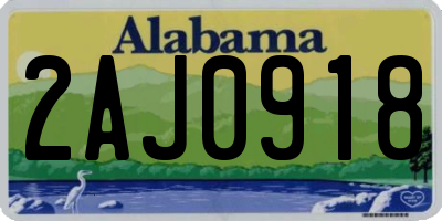 AL license plate 2AJ0918