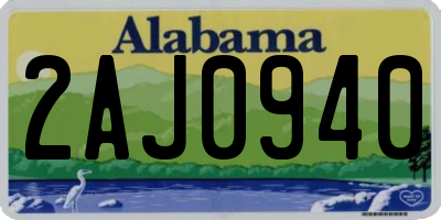 AL license plate 2AJ0940
