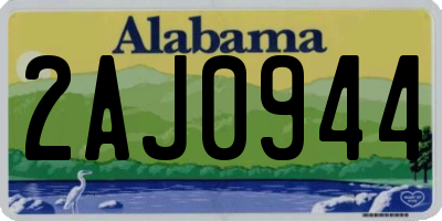 AL license plate 2AJ0944