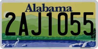 AL license plate 2AJ1055