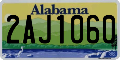 AL license plate 2AJ1060