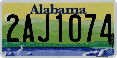AL license plate 2AJ1074