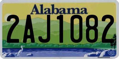 AL license plate 2AJ1082