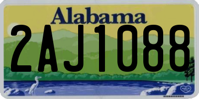 AL license plate 2AJ1088