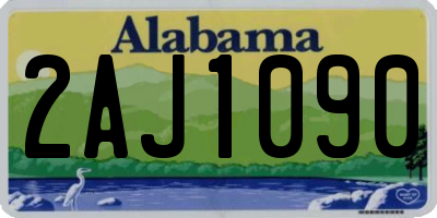 AL license plate 2AJ1090