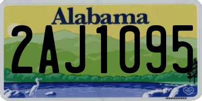 AL license plate 2AJ1095
