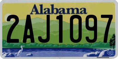 AL license plate 2AJ1097
