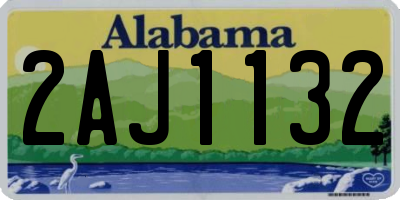 AL license plate 2AJ1132