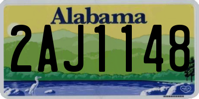 AL license plate 2AJ1148