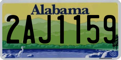AL license plate 2AJ1159