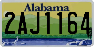 AL license plate 2AJ1164