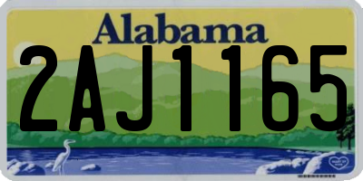 AL license plate 2AJ1165