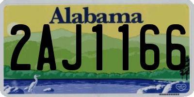AL license plate 2AJ1166