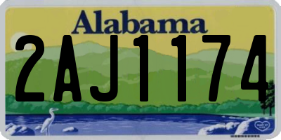 AL license plate 2AJ1174