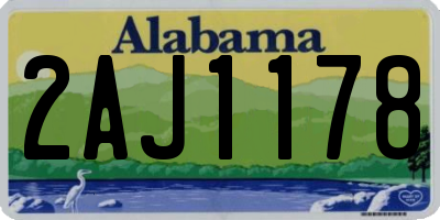 AL license plate 2AJ1178