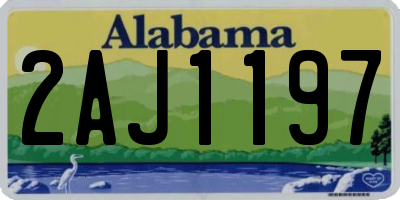 AL license plate 2AJ1197
