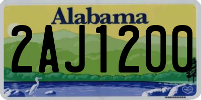 AL license plate 2AJ1200