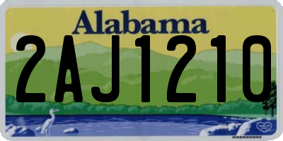AL license plate 2AJ1210