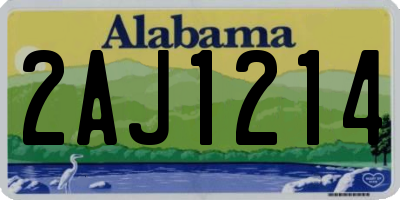 AL license plate 2AJ1214