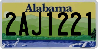 AL license plate 2AJ1221