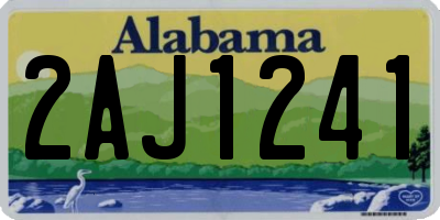 AL license plate 2AJ1241