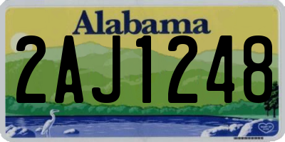 AL license plate 2AJ1248