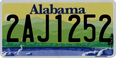 AL license plate 2AJ1252