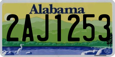 AL license plate 2AJ1253