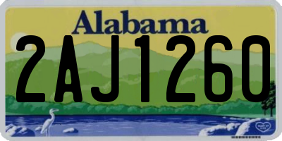 AL license plate 2AJ1260