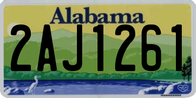 AL license plate 2AJ1261