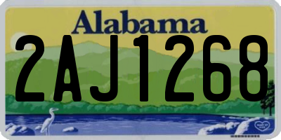 AL license plate 2AJ1268