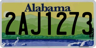 AL license plate 2AJ1273