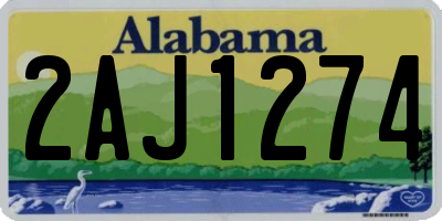 AL license plate 2AJ1274