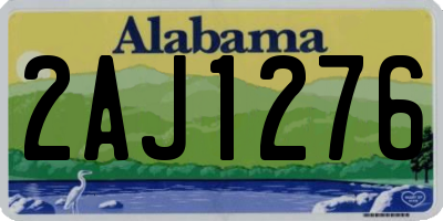 AL license plate 2AJ1276
