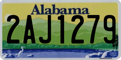 AL license plate 2AJ1279