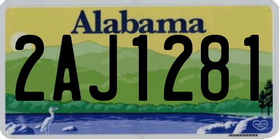 AL license plate 2AJ1281
