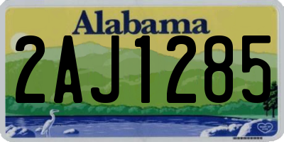 AL license plate 2AJ1285