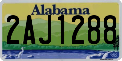 AL license plate 2AJ1288