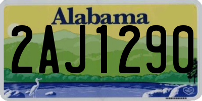 AL license plate 2AJ1290
