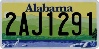 AL license plate 2AJ1291