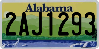 AL license plate 2AJ1293