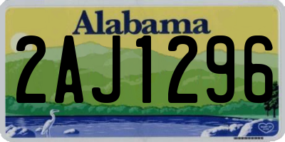 AL license plate 2AJ1296